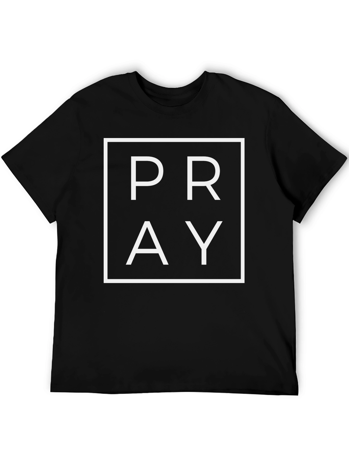PRAY Graphic T-Shirt - Casual Black Tee