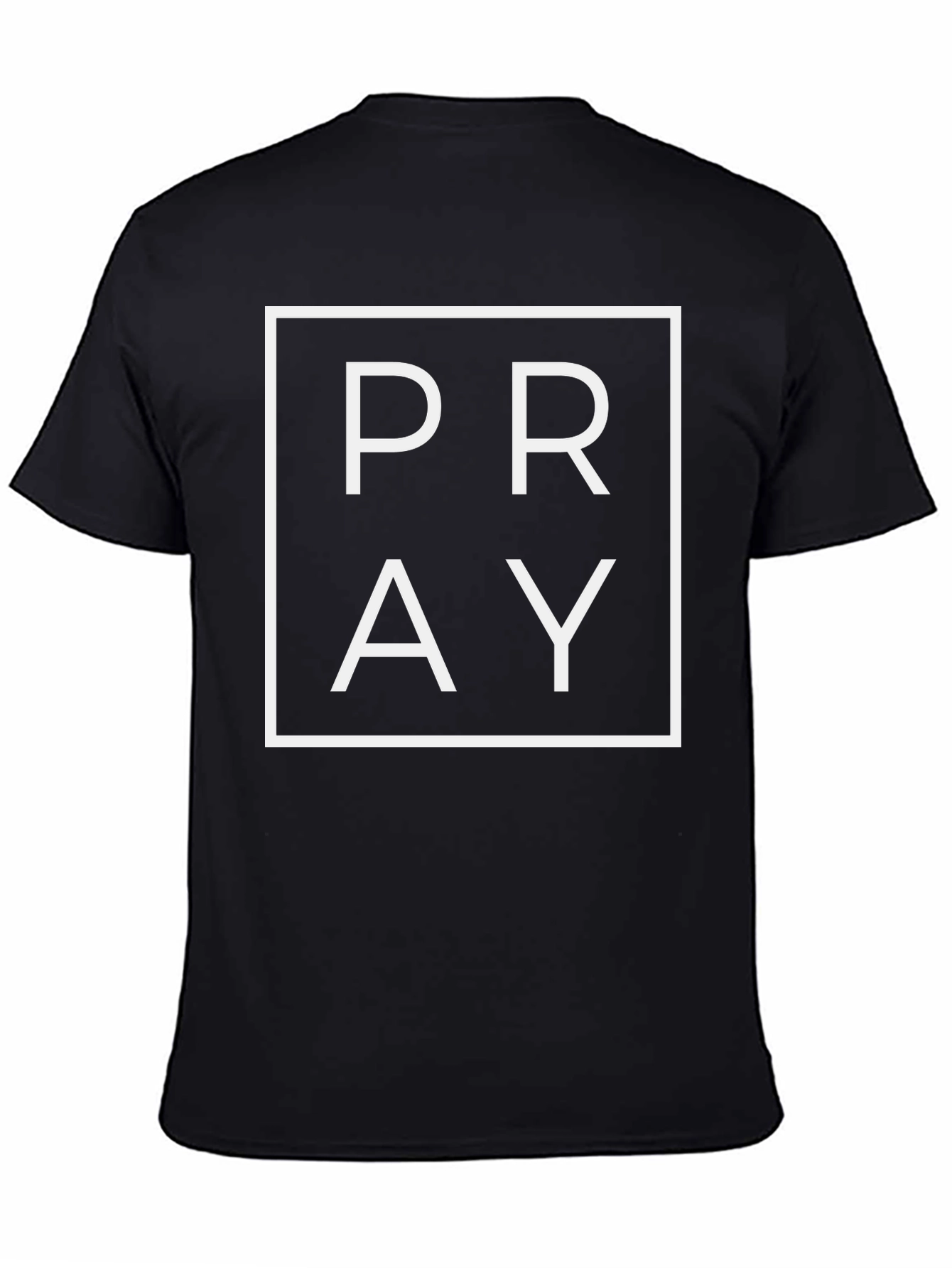 PRAY Graphic T-Shirt - Casual Black Tee