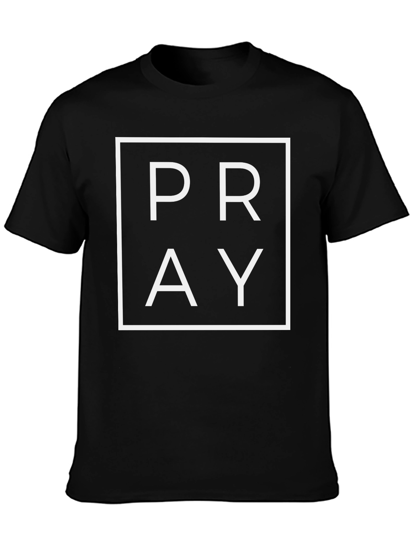 PRAY Graphic T-Shirt - Casual Black Tee