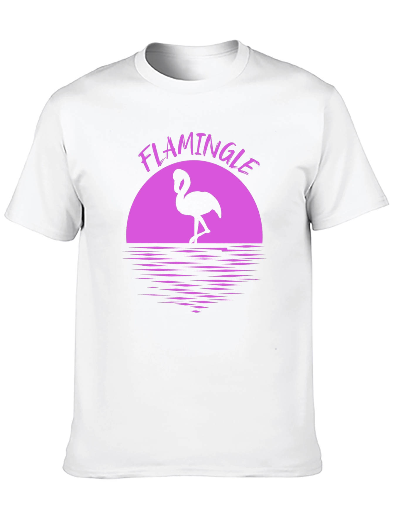 Flamingle Graphic Tee - Tropical Flamingo Shirt