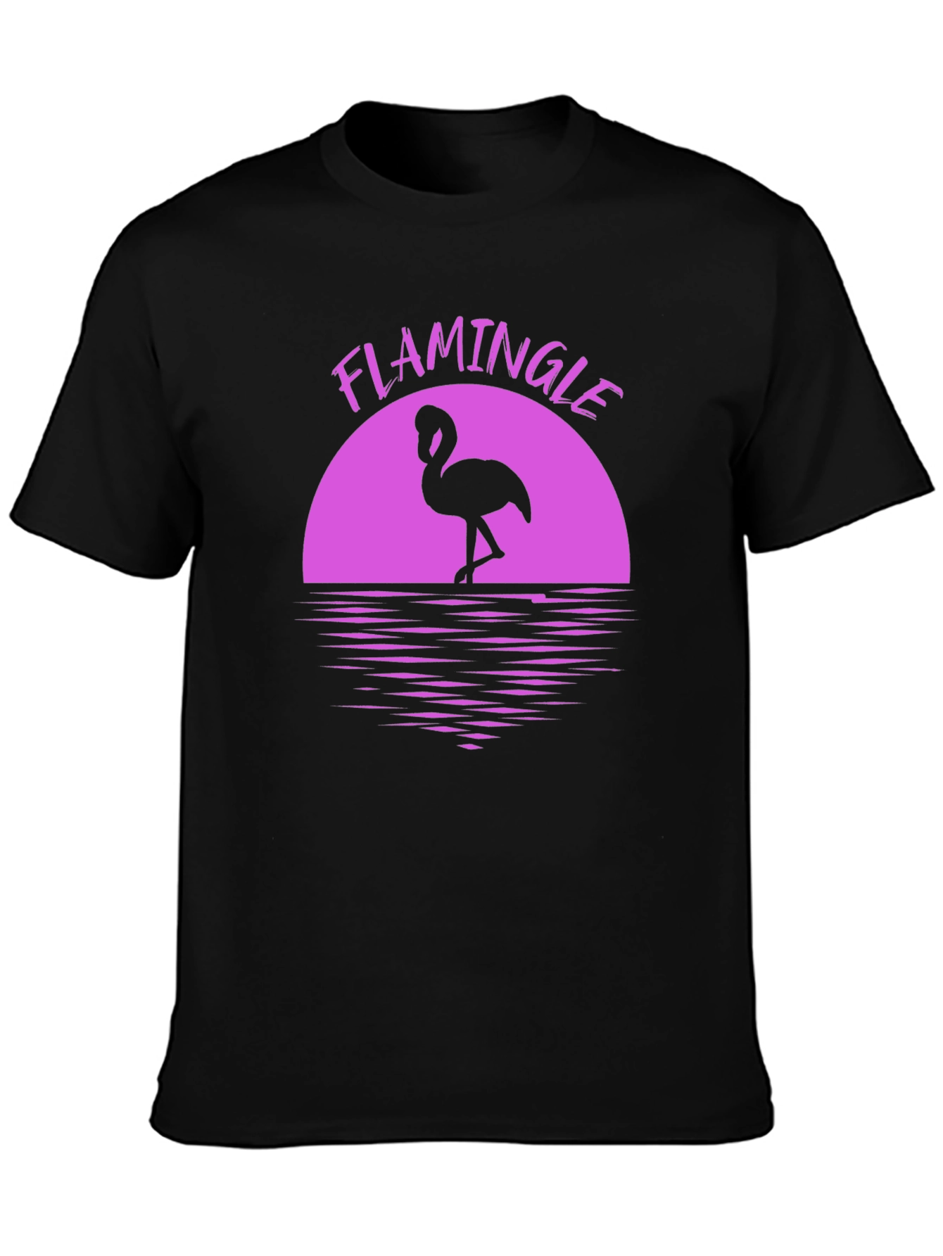 Flamingle Graphic Tee - Tropical Flamingo Shirt
