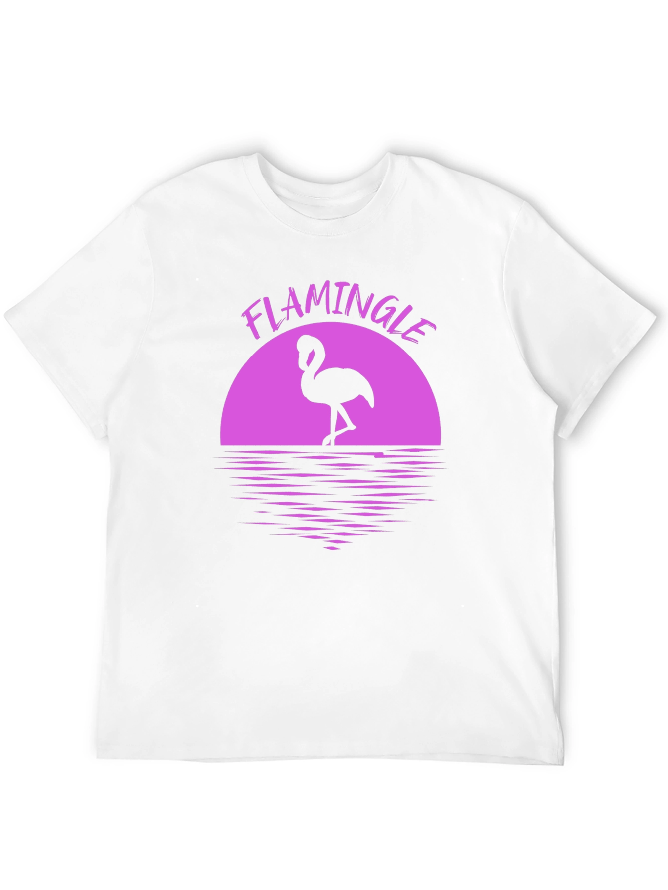 Flamingle Graphic Tee - Tropical Flamingo Shirt