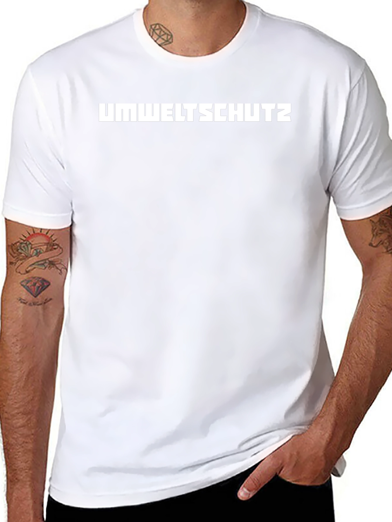 Umweltschutz Graphic Tee - Black