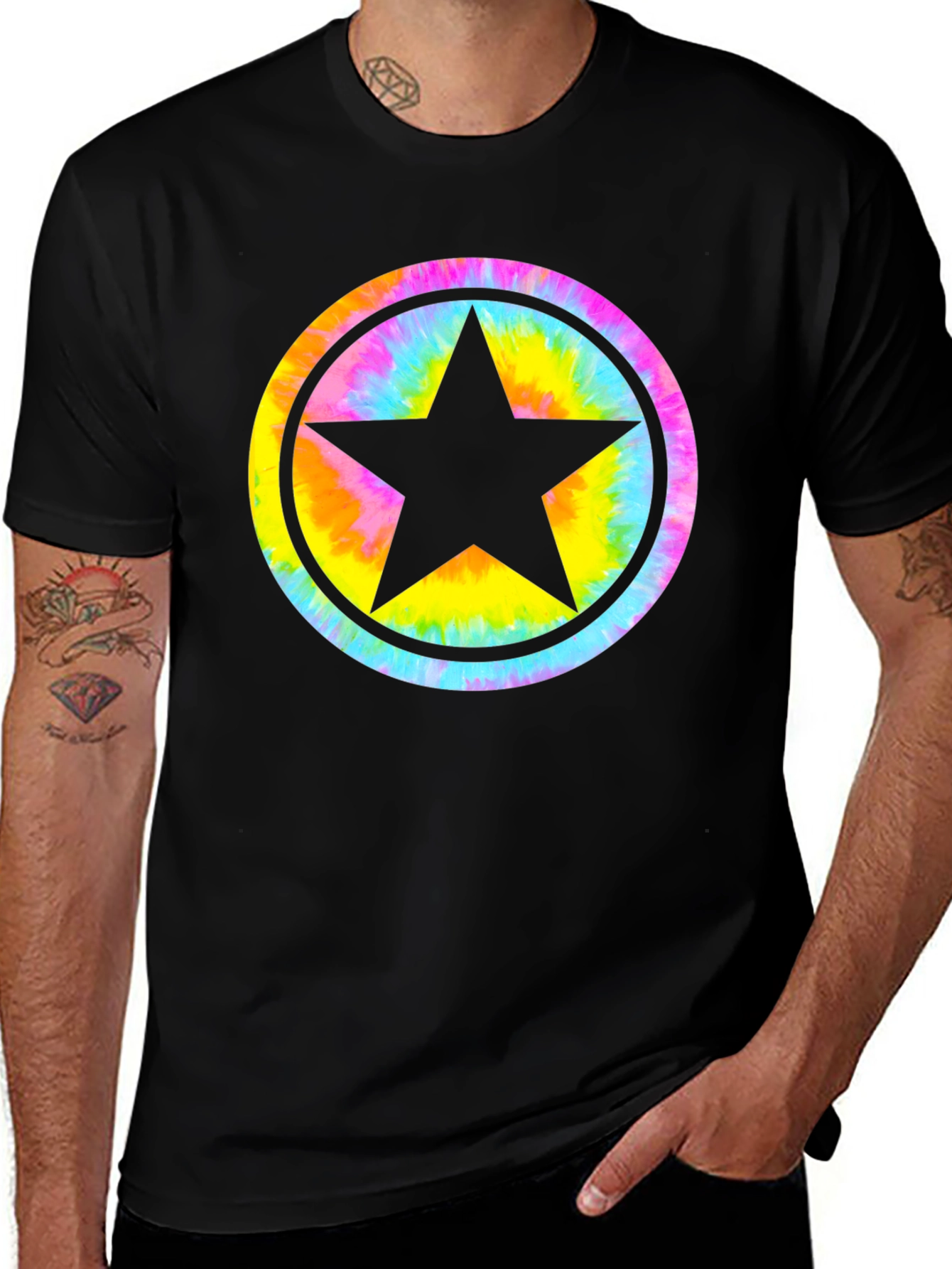 Star Tie Dye T-Shirt - Graphic Tee