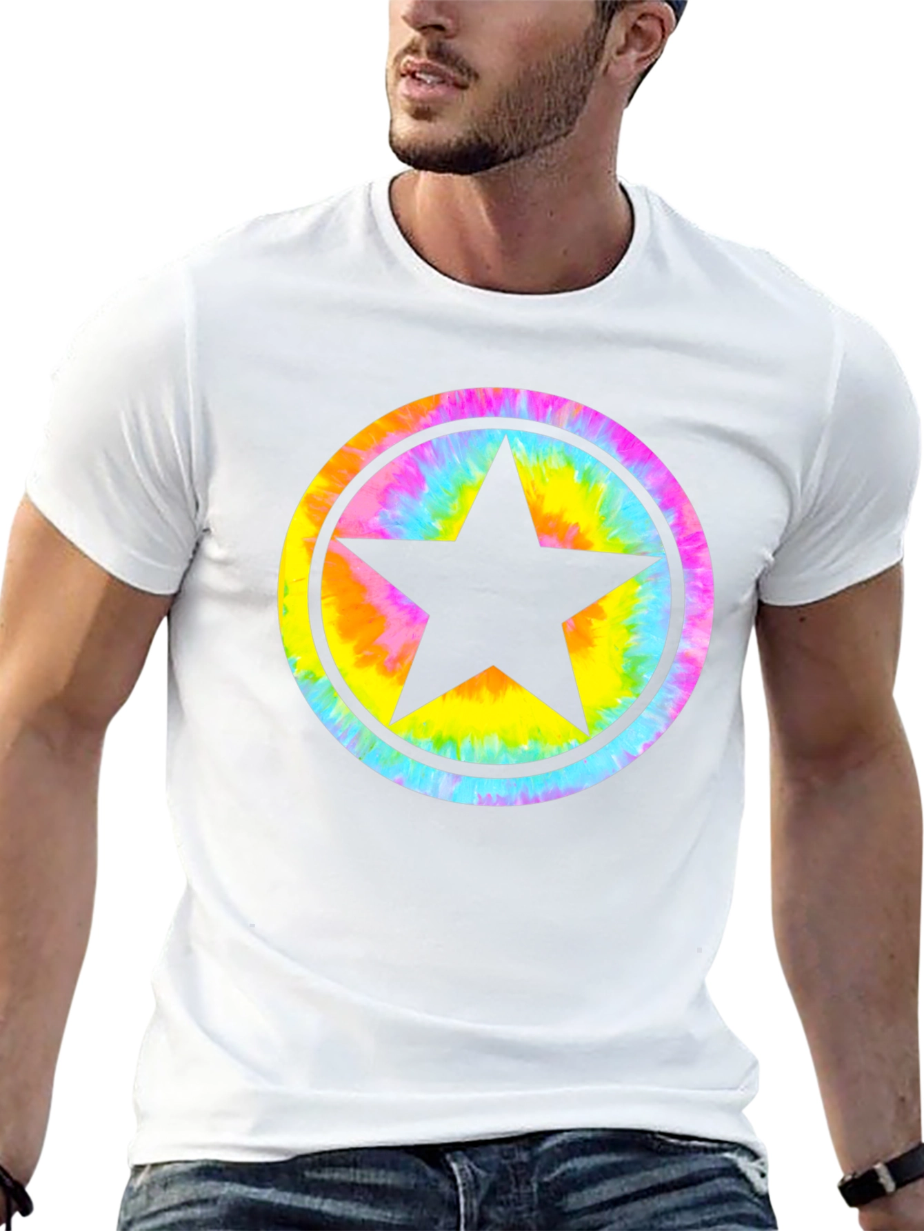 Star Tie Dye T-Shirt - Graphic Tee