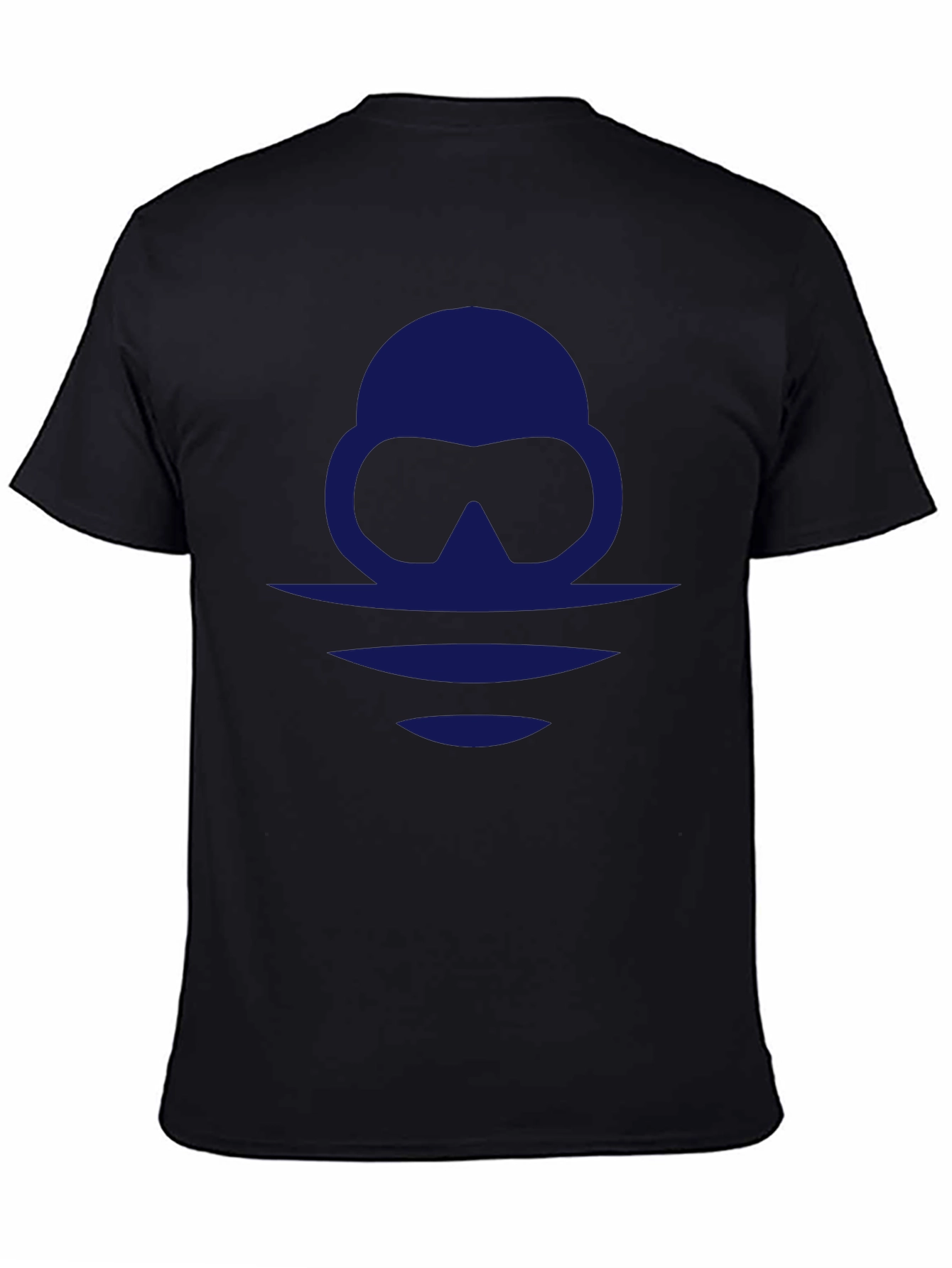 Diver Silhouette Graphic Tee - Black Casual Shirt