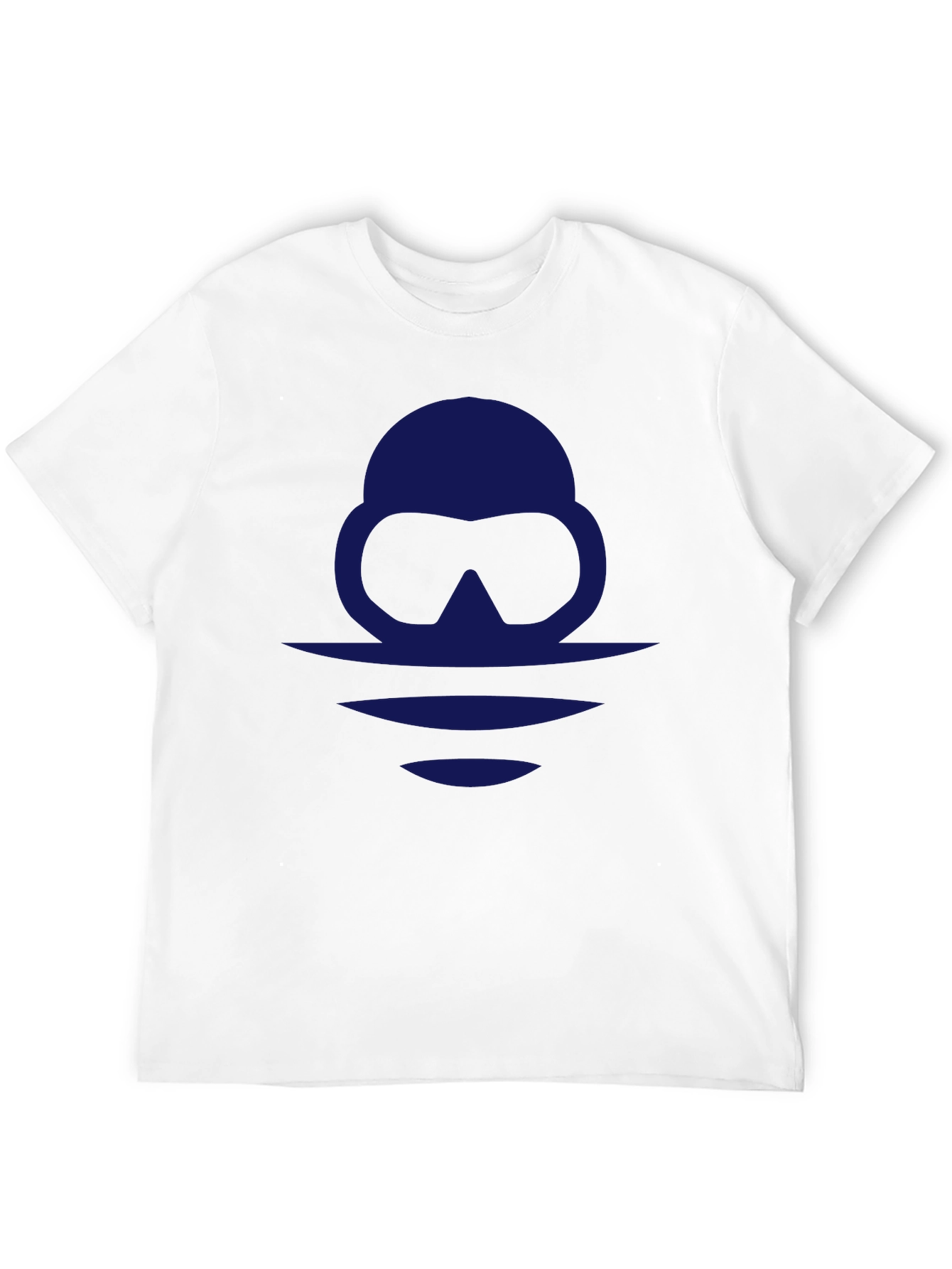 Diver Silhouette Graphic Tee - Black Casual Shirt
