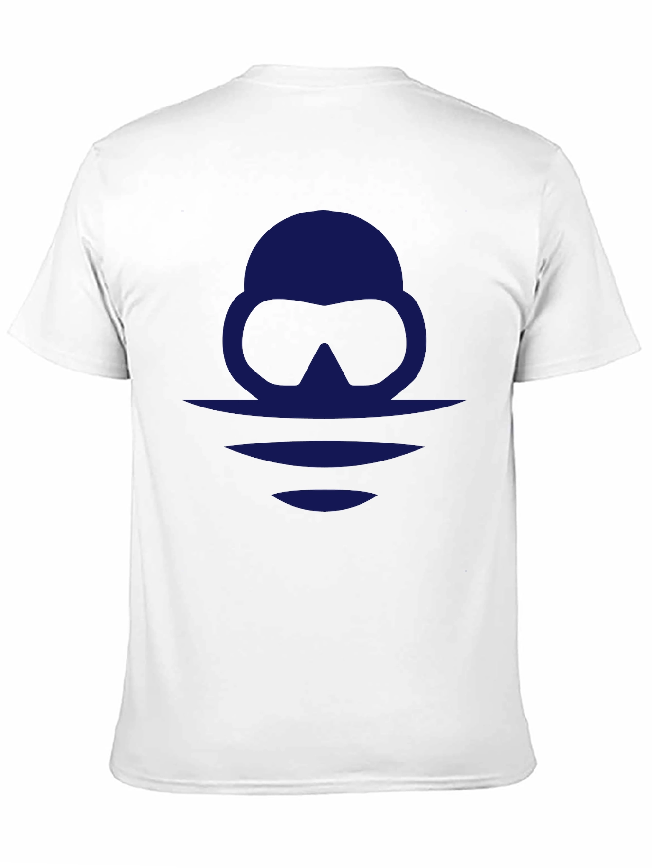 Diver Silhouette Graphic Tee - Black Casual Shirt