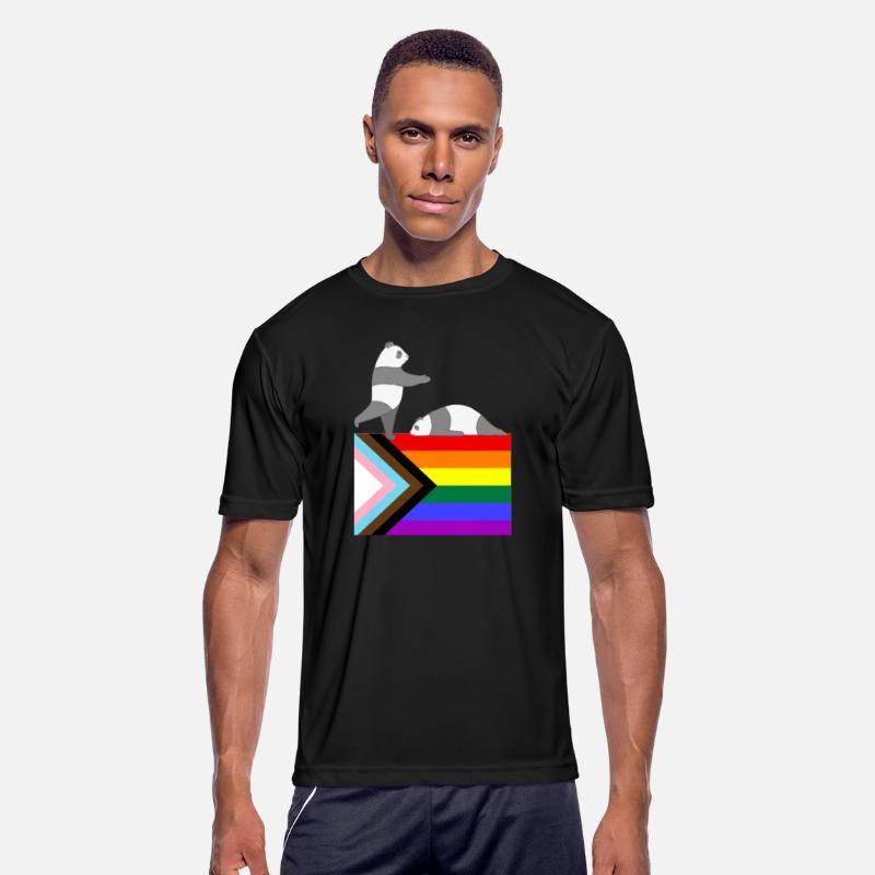 Rainbow flag gay panda