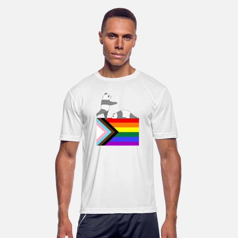 Rainbow flag gay panda