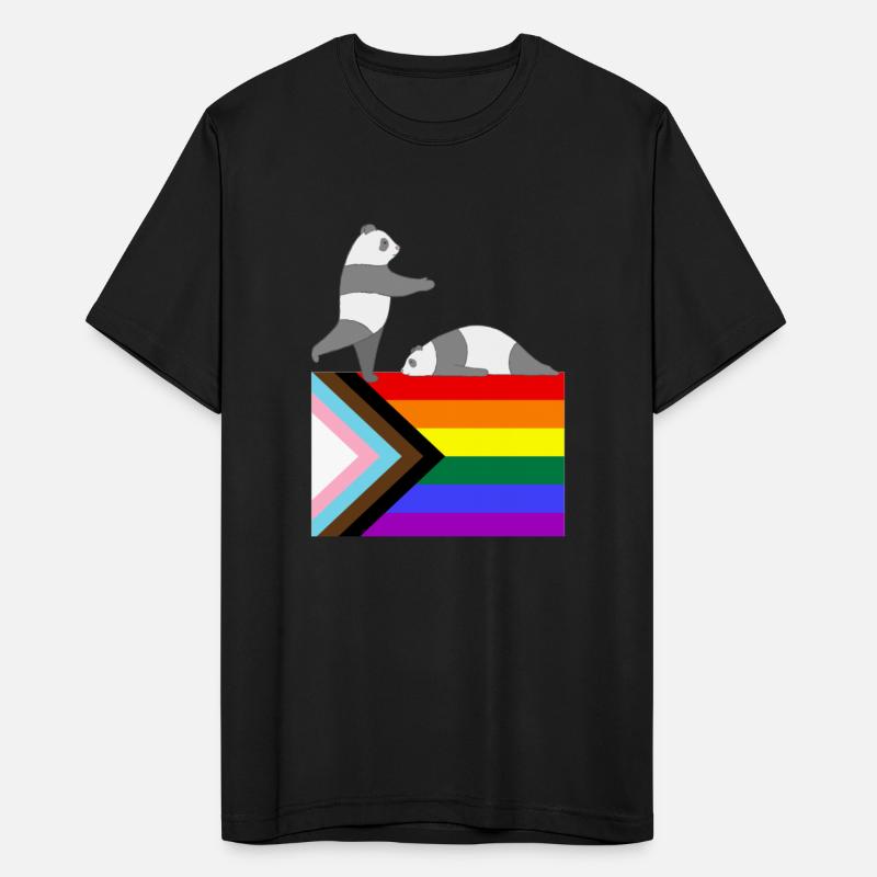Rainbow flag gay panda
