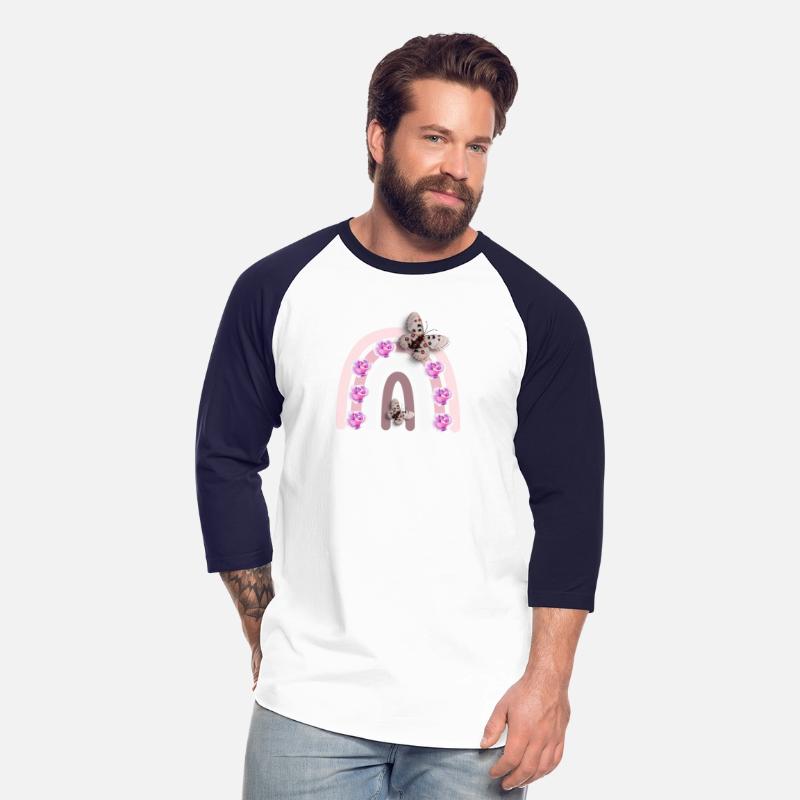 Rainbow t-shirt, pink, butterfly t-shirt, good gif