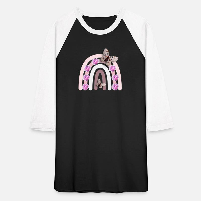 Rainbow t-shirt, pink, butterfly t-shirt, good gif