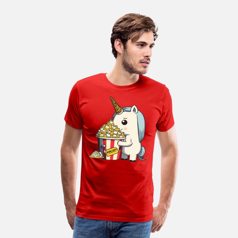 Rainbow Unicorn eating Butter Popcorn