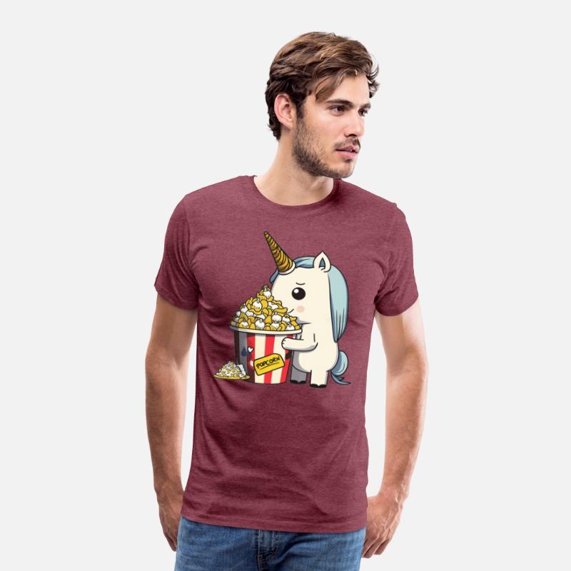Rainbow Unicorn eating Butter Popcorn
