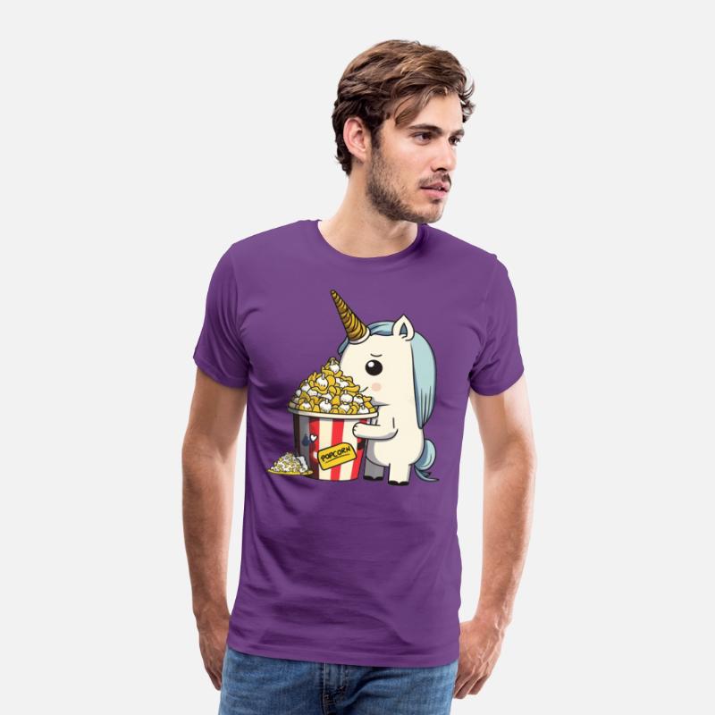 Rainbow Unicorn eating Butter Popcorn