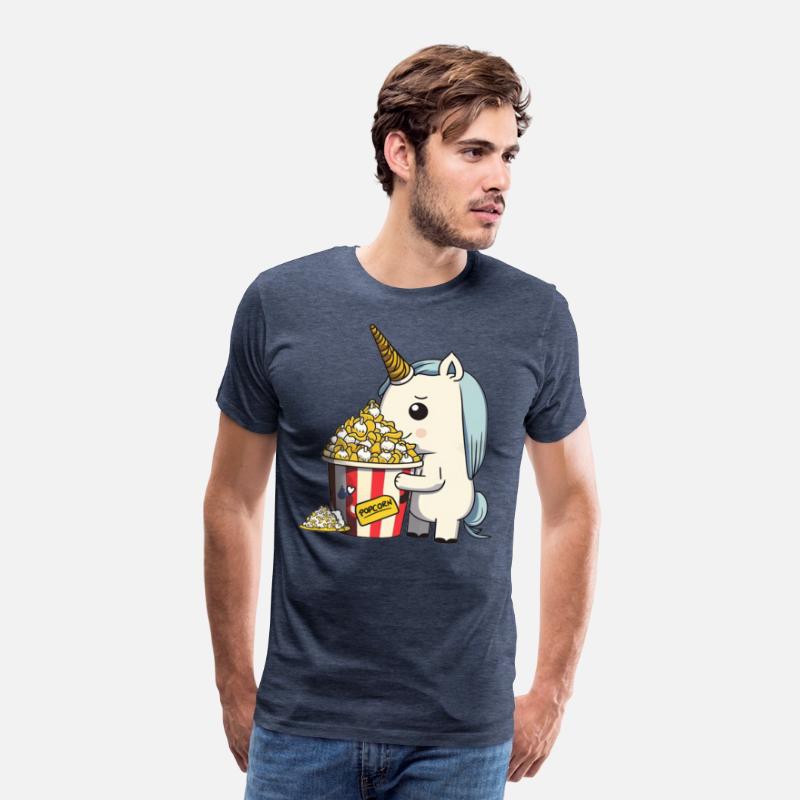 Rainbow Unicorn eating Butter Popcorn