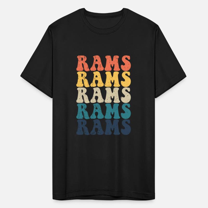Rams High School Rams Sports Team Retro Rams