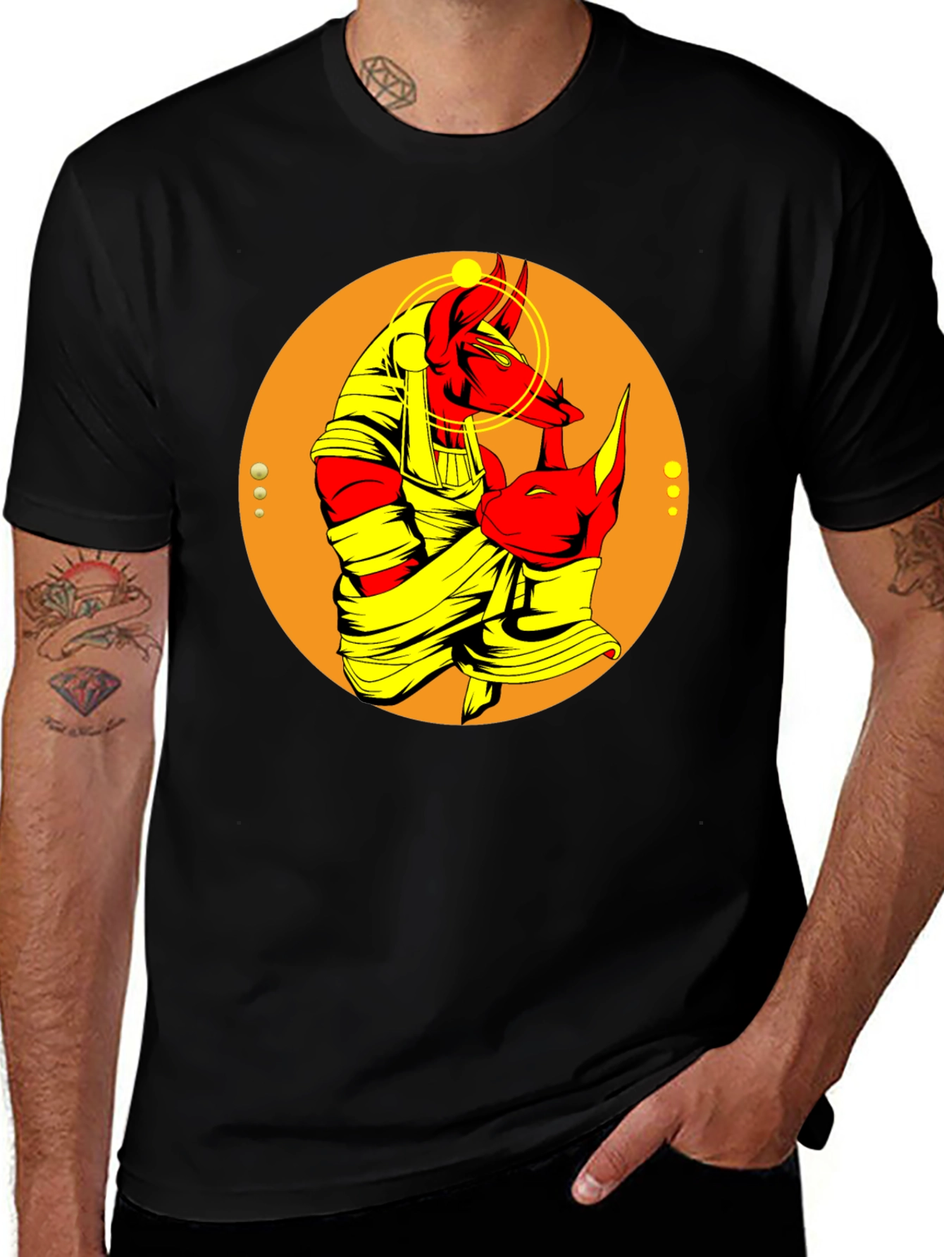 Anubis Graphic Tee - Egyptian God T-Shirt