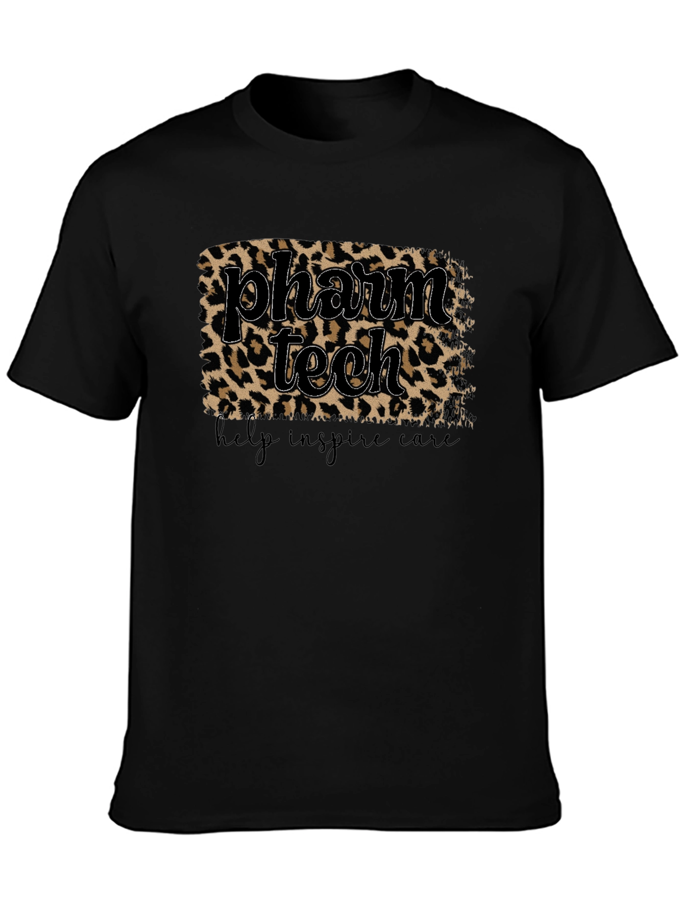 Pharm Tech Leopard Print T-Shirt - Help Inspire Care