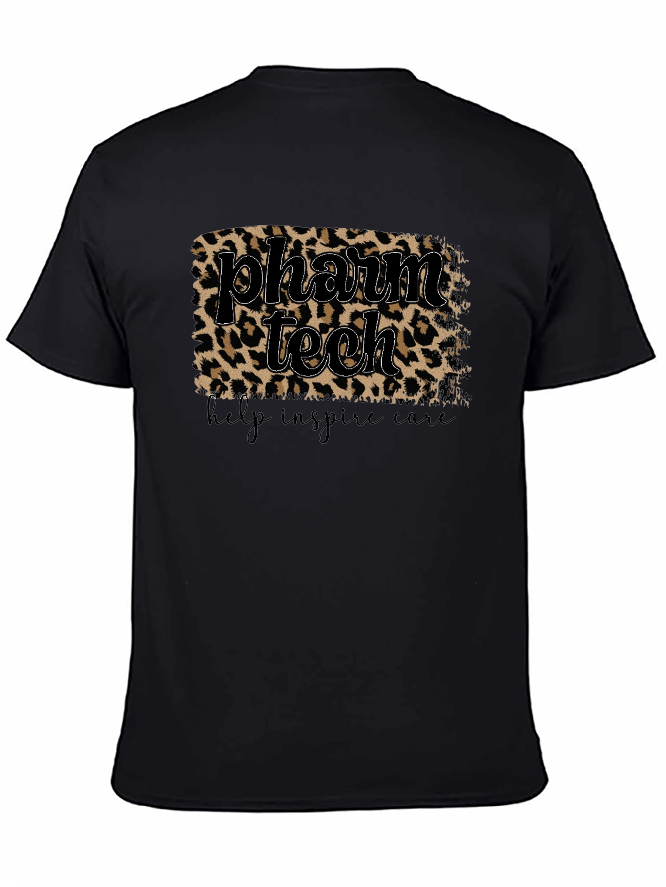 Pharm Tech Leopard Print T-Shirt - Help Inspire Care