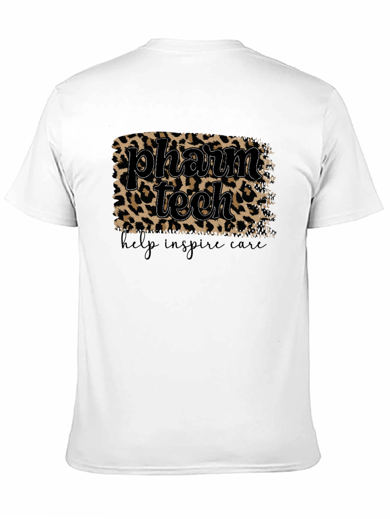 Pharm Tech Leopard Print T-Shirt - Help Inspire Care