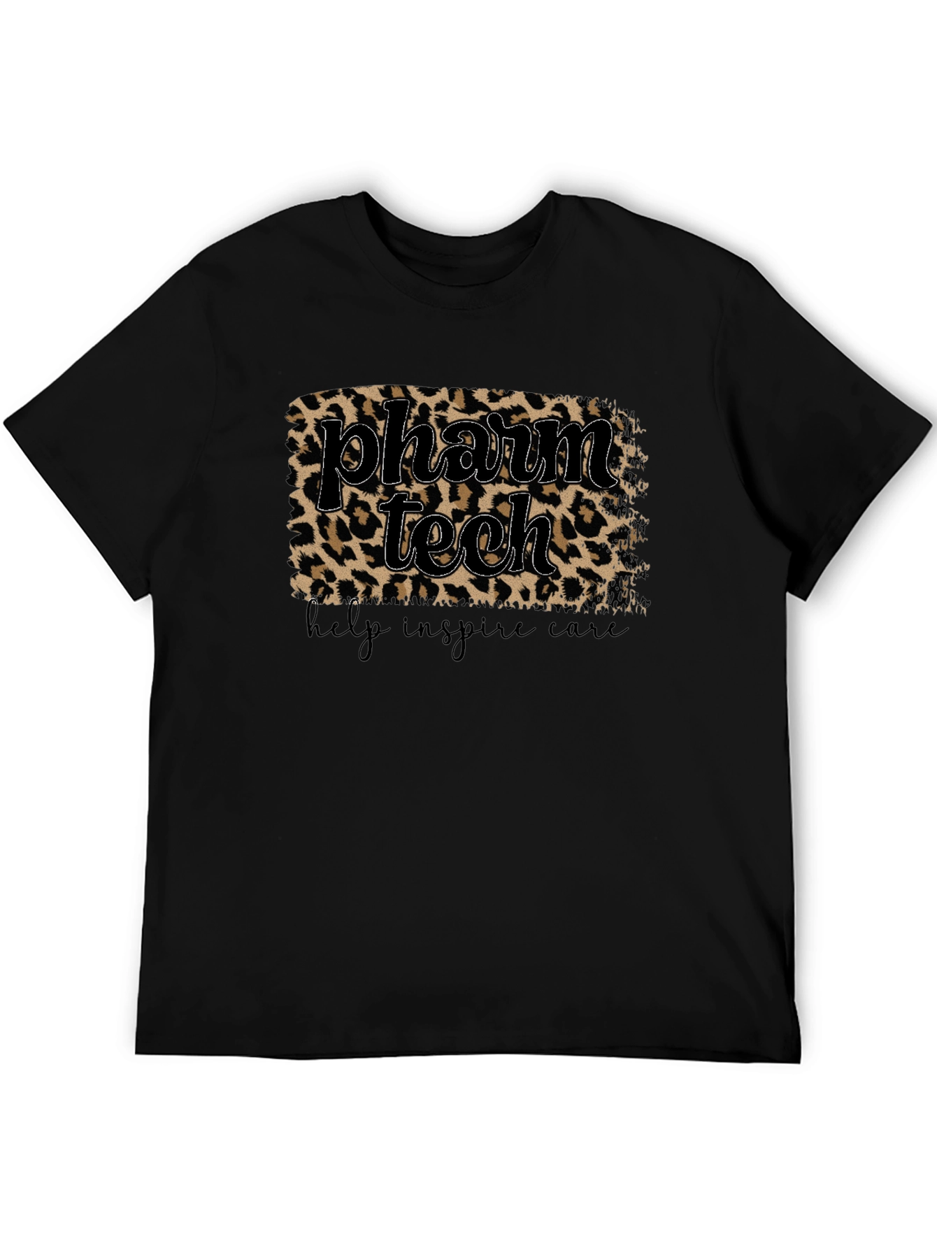 Pharm Tech Leopard Print T-Shirt - Help Inspire Care