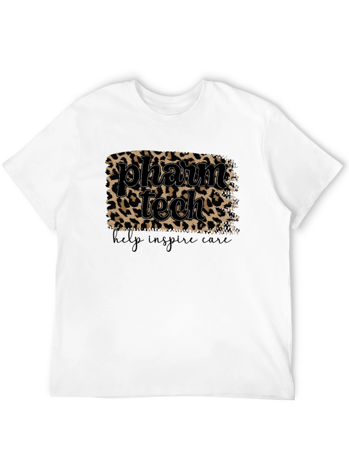 Pharm Tech Leopard Print T-Shirt - Help Inspire Care