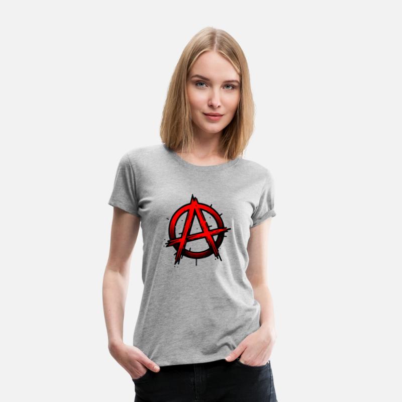 Red Anarchy Symbol - Rebel Freedom Statement