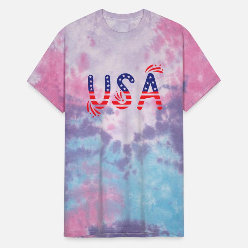 Red& Blue USA Illustration 4th July t-shirt design