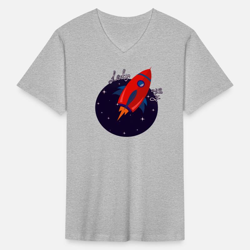 Red illustrated rocket