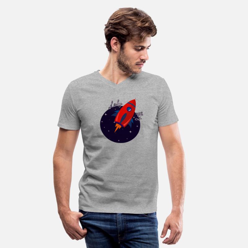 Red illustrated rocket
