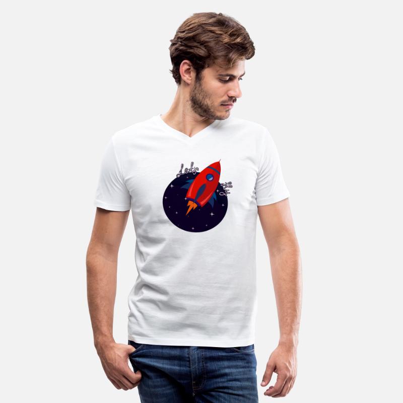 Red illustrated rocket