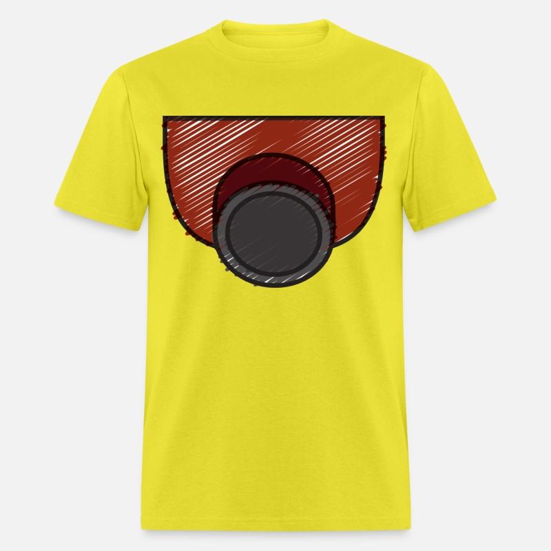 Red nuclear gas mask with filter