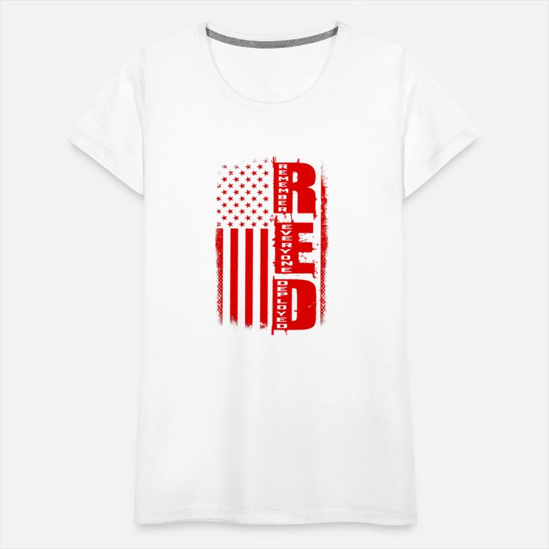 Red Remember Everyone Deployed Veteran Military