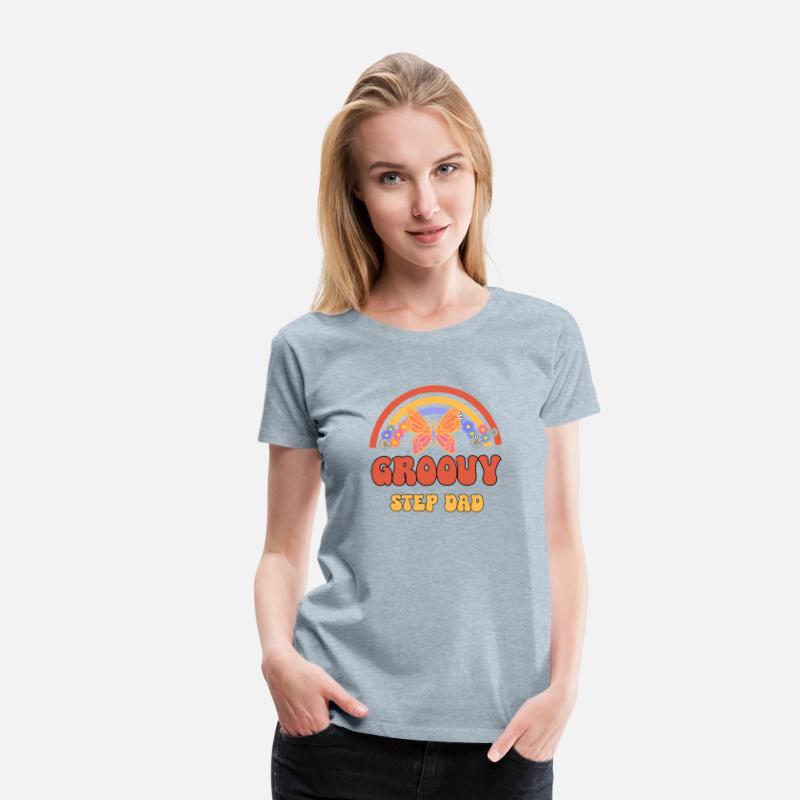 Retro Groovy Step Dad Hippie Family Matching