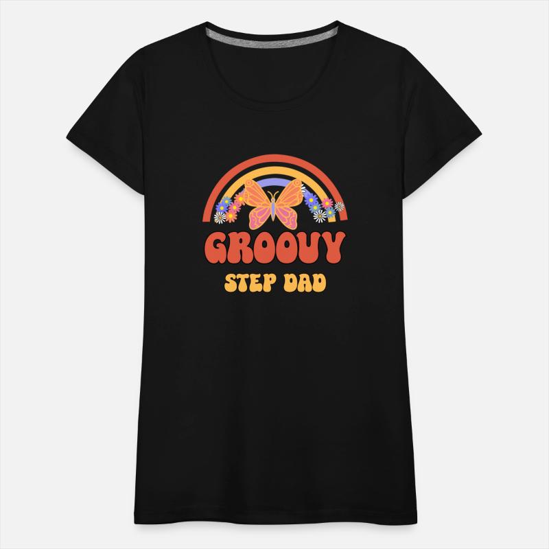Retro Groovy Step Dad Hippie Family Matching