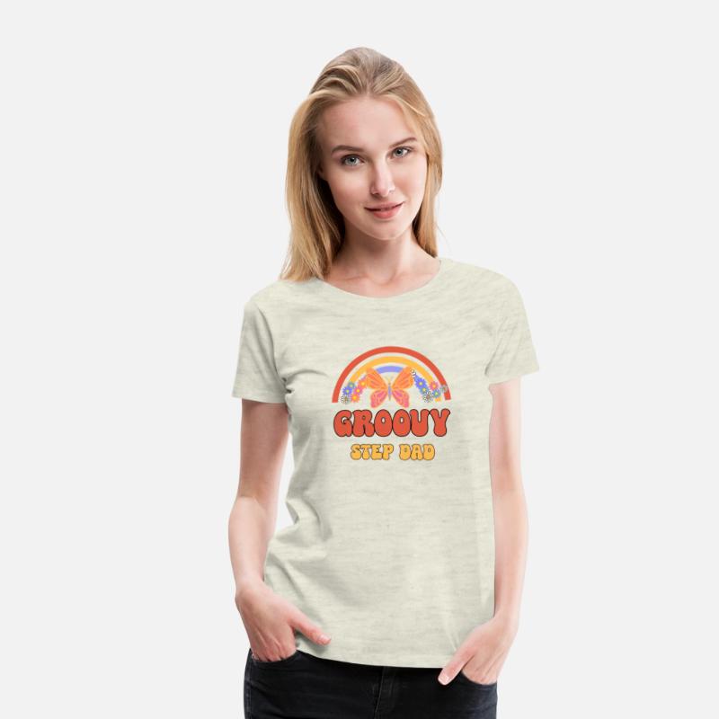 Retro Groovy Step Dad Hippie Family Matching