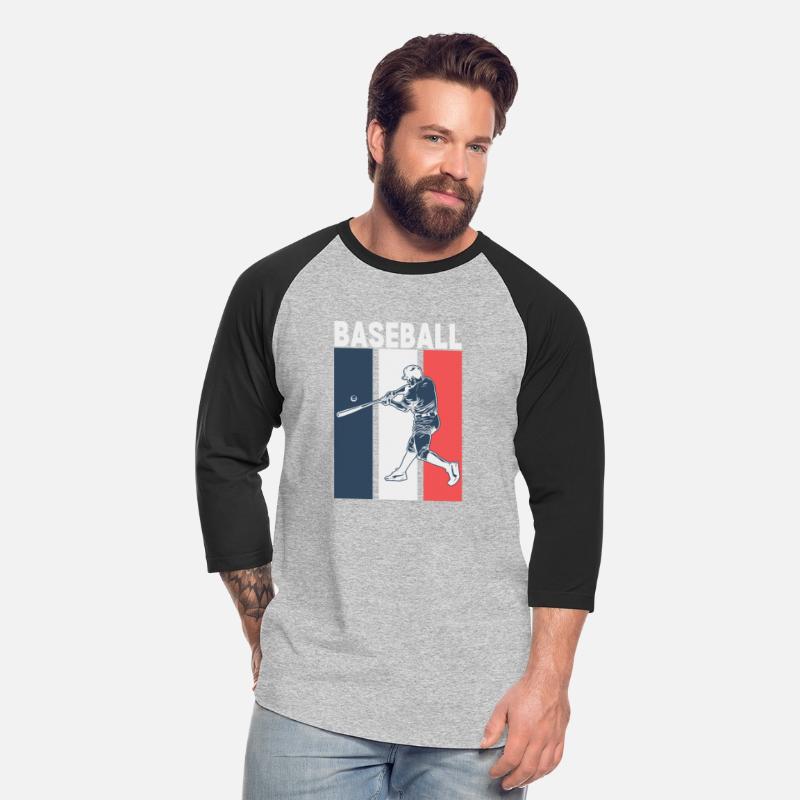 Retro Modern Bold Baseball T Shirt