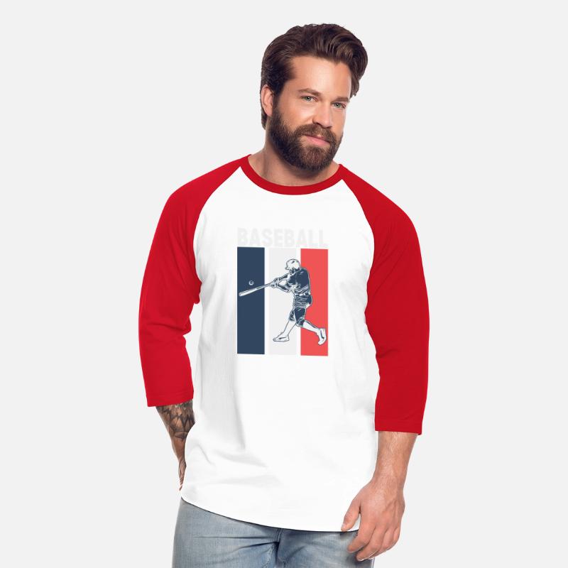 Retro Modern Bold Baseball T Shirt