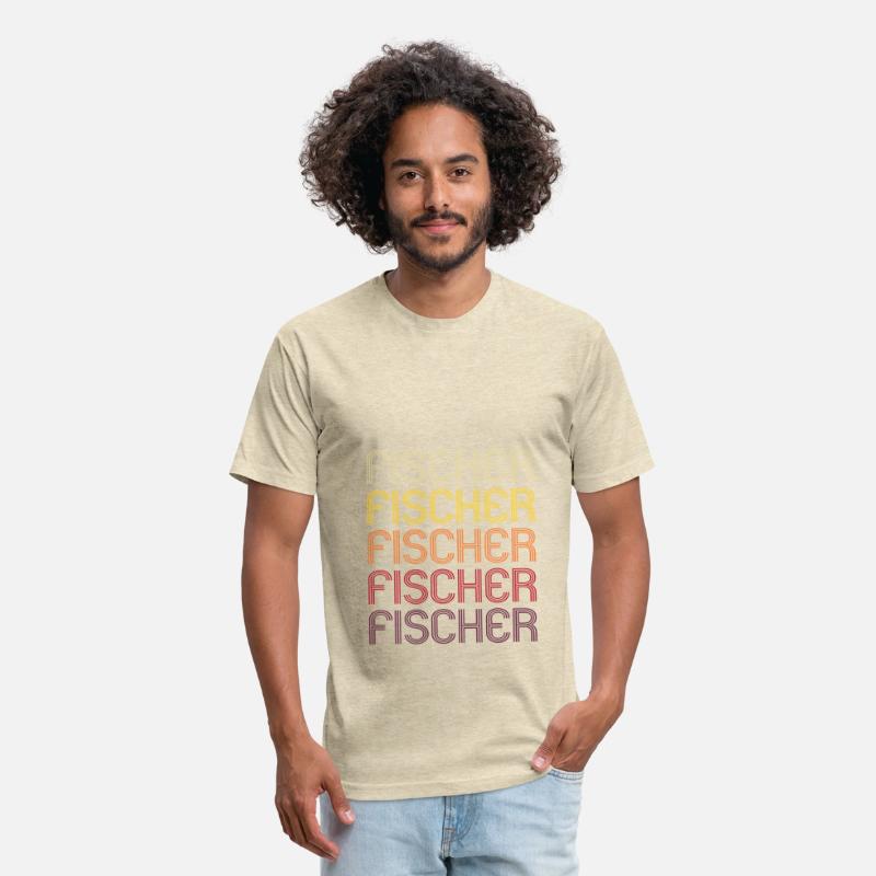 Retro Rainbow Fischer Surname Name