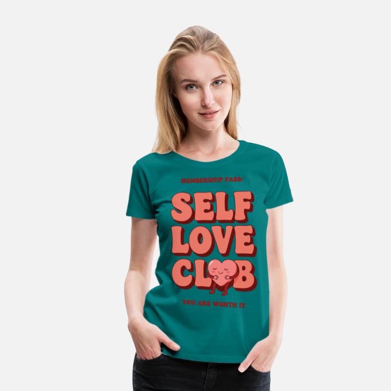Retro self love club art. You are worth it!