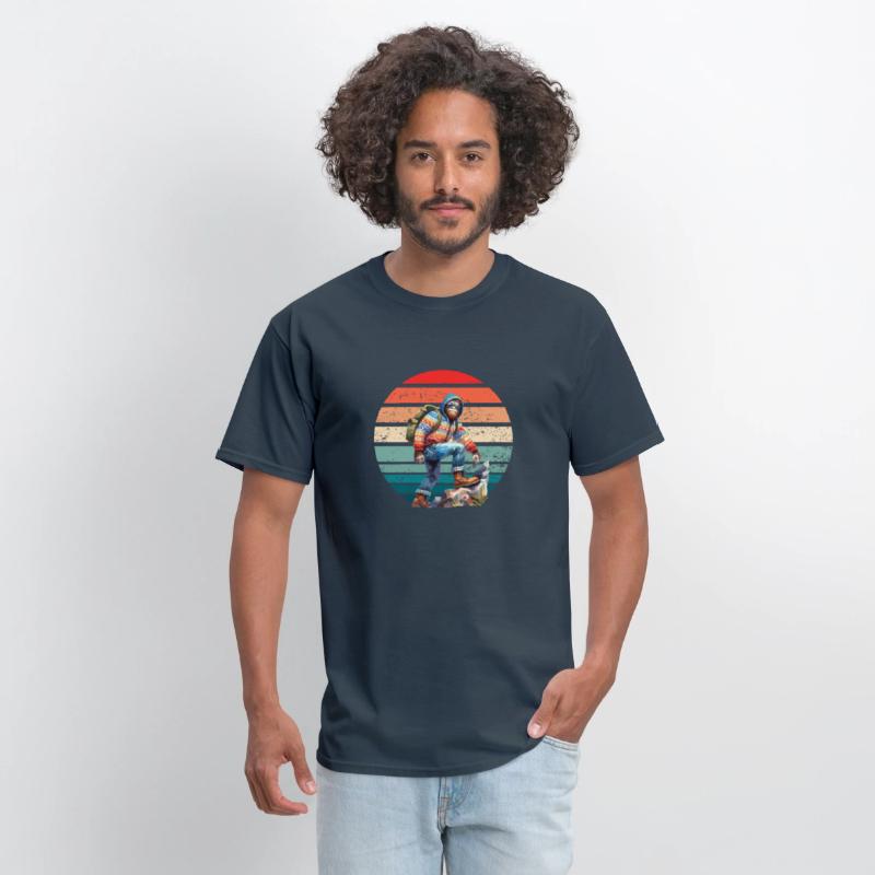 Retro Summit: Vintage-Inspired Hiking Adventure