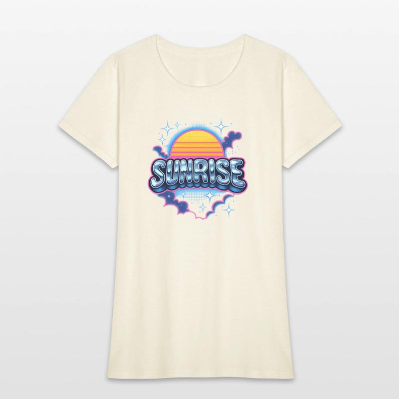 Retro Sunrise Neon Design
