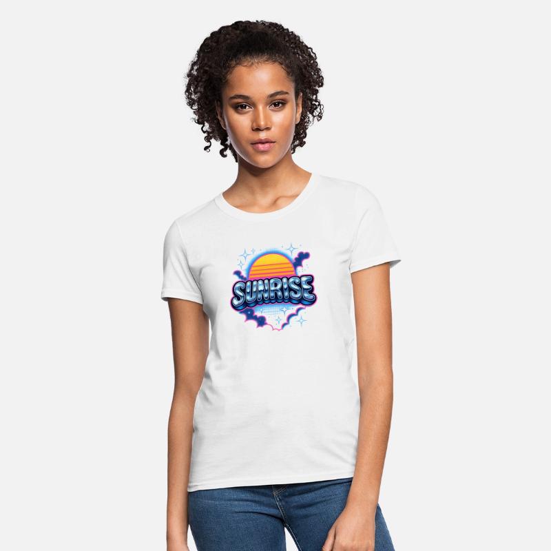 Retro Sunrise Neon Design