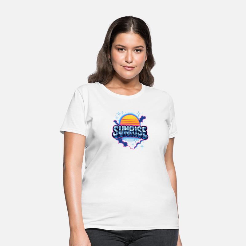 Retro Sunrise Neon Design