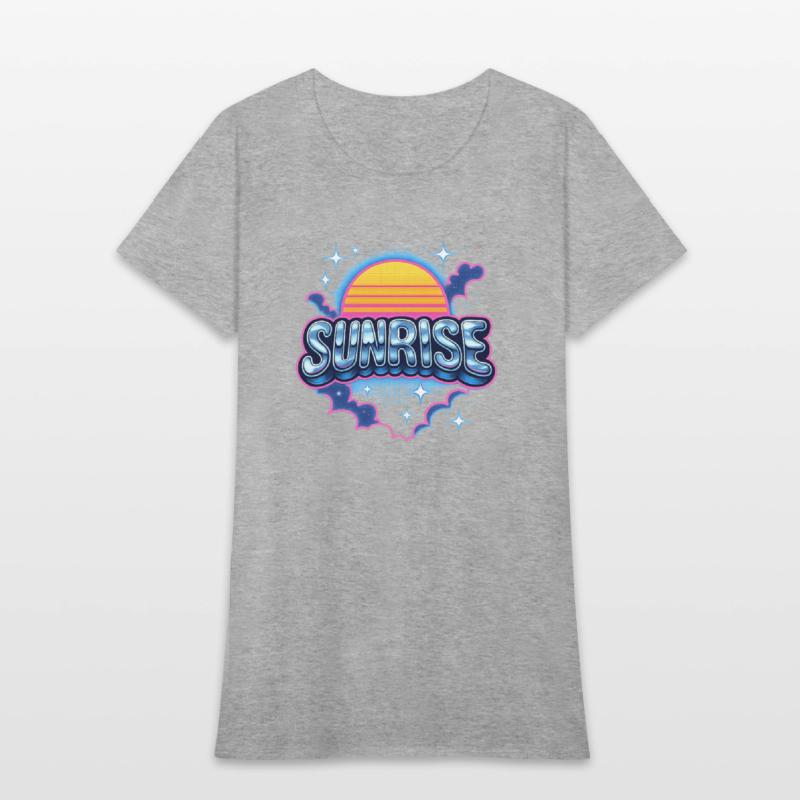 Retro Sunrise Neon Design