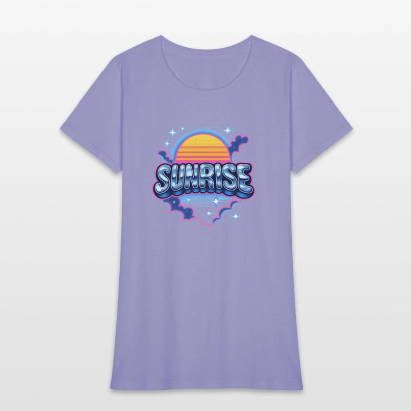 Retro Sunrise Neon Design