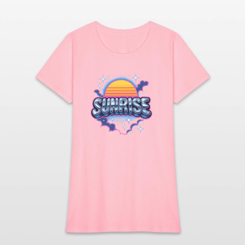 Retro Sunrise Neon Design