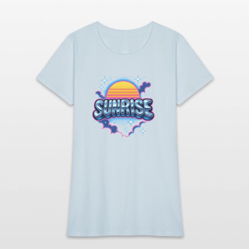 Retro Sunrise Neon Design